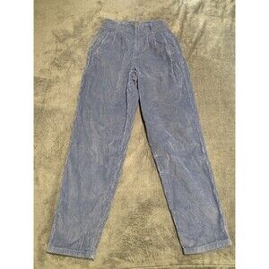 Dockers Corduroy Pant Size 8 Periwinkle Purple High Rise Mom Trouser 80s 90s Vtg